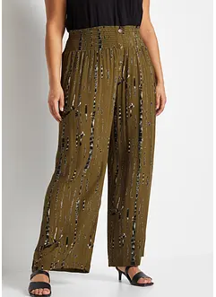 Pantalon palazzo à imprimé batik, bonprix