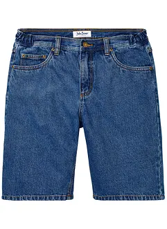 Bermuda en jean avec taille élastiquée sur les côtés, Classic Fit, bonprix
