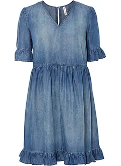 Robe en jean avec volants, bonprix