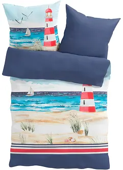 Parure de lit réversible avec motif marin, bonprix