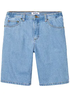 Bermuda en jean avec taille élastiquée sur les côtés, Classic Fit, bonprix