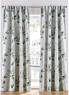 Rideau occultant à imprimé floral brillant (1 pce), bonprix