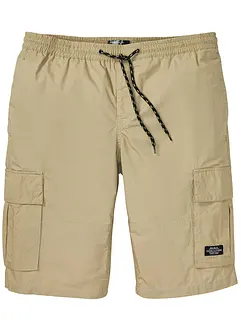 Bermuda cargo coupe confort avec taille élastiquée, Regular, bonprix