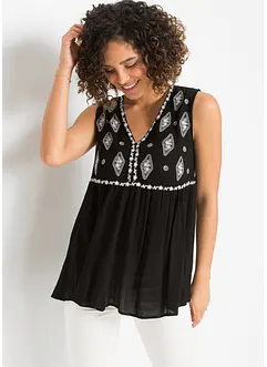 Blouse sans manches en viscose fluide, bonprix