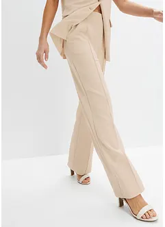 Pantalon en interlock épais, taille élastiquée, bonprix