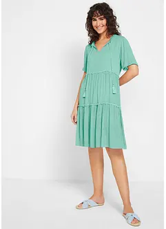 Robe caftan froissée, bonprix