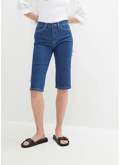 Bermuda slim en jean, taille haute, bonprix