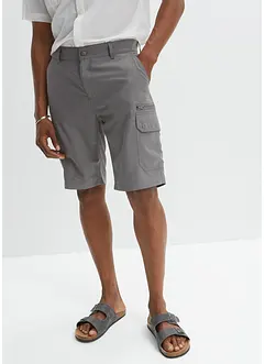Bermuda cargo microfibre confortable en polyamide, Regular Fit, bonprix