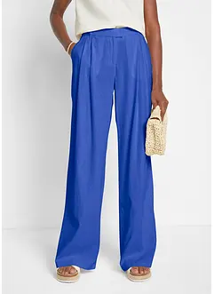 Pantalon palazzo en lin mélangé, coupe très large, bonprix