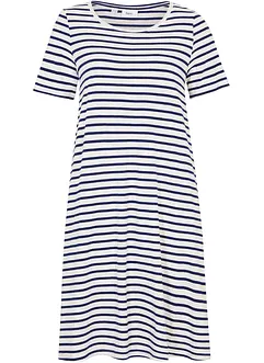 Robe en fil flammé avec poches en coton, longueur genou, bonprix