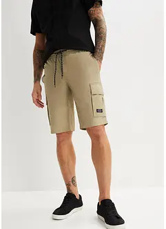 Bermuda cargo coupe confort avec taille élastiquée, Regular, bonprix