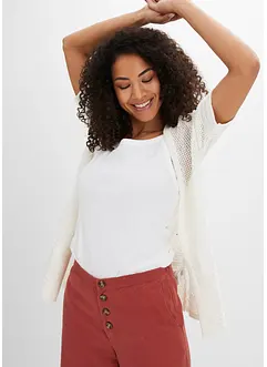 Gilet en maille ajourée, bonprix