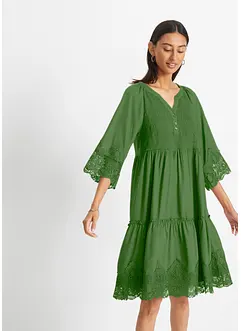 Robe-chemise à dentelle, bonprix