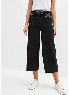 Jupe-culotte avec taille confortable, mi-mollet, bonprix