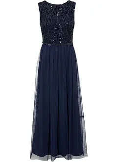 Robe longue brodée de sequins, bonprix