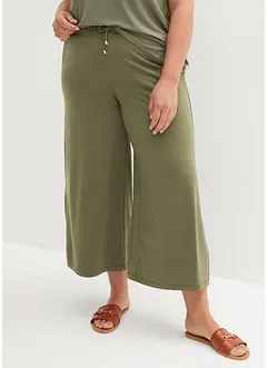 Pantalon en jersey à taille élastiquée, bonprix