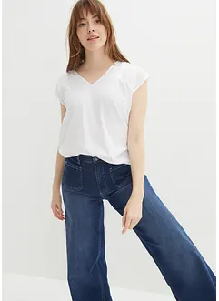 Blouse manches courtes en viscose fluide, bonprix
