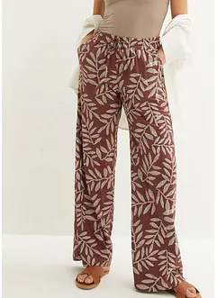 Pantalon palazzo imprimé en viscose, bonprix