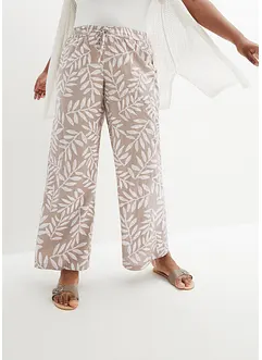 Pantalon palazzo imprimé en viscose, bonprix