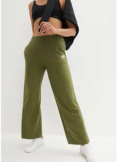 Pantalon fluide avec taille confortable, jambes larges, bonprix