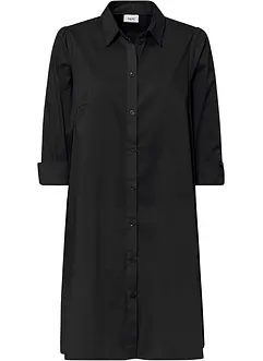 Robe-chemise courte et tissée à base arrondie, bonprix