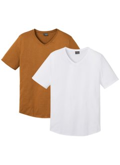 Lot de 2 T-shirts col V en coton Cradle to Cradle Certified® niveau argent, RAINBOW