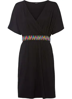 Robe en jersey avec galon décoratif, bonprix