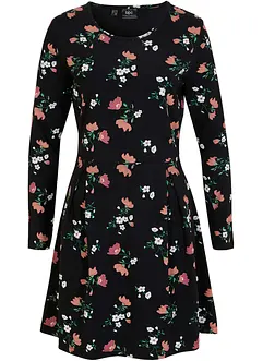 Robe en jersey à fleurs, bonprix