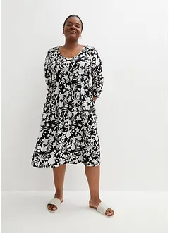 Robe midi en viscose fluide, bonprix