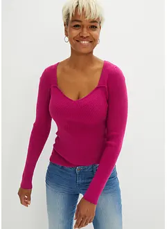 T-shirt en maille style corset, bonprix