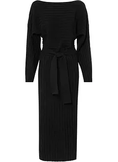 Robe en maille et ceinture (ens. 2 pces), bonprix