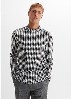 T-shirt manches longues à col montant, Slim Fit, bpc selection