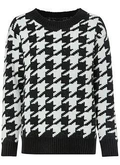 Pull en maille à col rond, bonprix