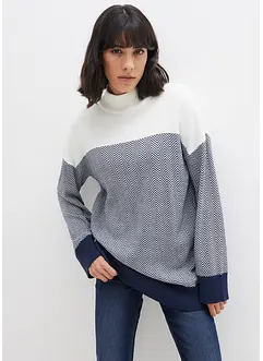 Pull long en maille, oversize, bonprix