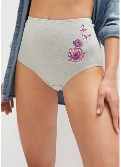 Lot de 5 slips taille haute, bonprix