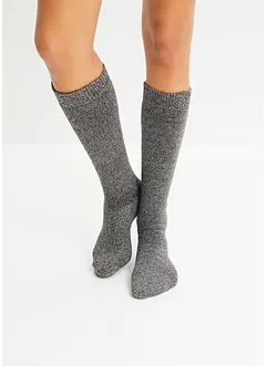 Lot de 3 paires de chaussettes thermo hautes sous-genou avec intérieur éponge doux, bonprix