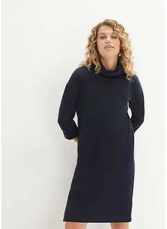 Robe sweat à col ample, bonprix