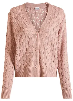 Gilet en maille ajourée, bonprix