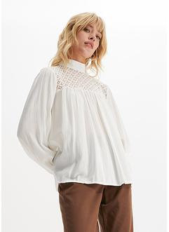 Blouse T-shirt avec dentelle ajourée, RAINBOW