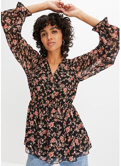 Blouse imprimée en polyester recyclé, BODYFLIRT