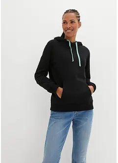 Sweat-shirt à capuche avec détails contrastants, bonprix