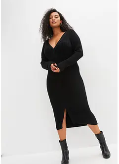 Robe en maille cintrée avec détail torsadé, bonprix