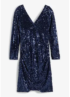 Robe froncée à sequins, bonprix