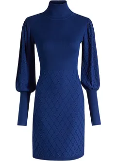 Robe en maille à col roulé, bonprix