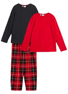 Pyjama 100% coton (ens. 3 pces), bonprix