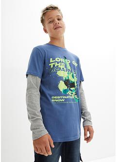 T-shirt double épaisseur garçon avec imprimé, bpc bonprix collection