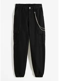 Jean cargo avec détail chaîne, bonprix