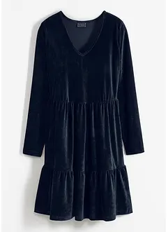 Mini-robe en velours élastique, bonprix