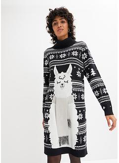 Robe de Noël en maille avec motif animal, bpc bonprix collection