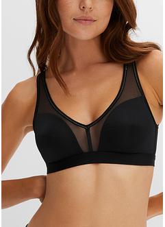 Soutien-gorge bralette en matière recyclée avec mesh, bpc bonprix collection